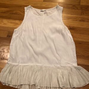 Promod woven tank w pleat bottom